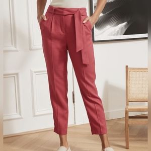 Pink High Rise Tapered Trousers RW&CO